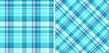Kış renklerinde tartan arkaplan desenli kumaşlı ekose kumaşın kusursuz kontrol vektörü.