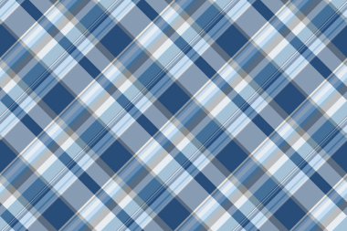 Pastel ve mavi renklerde tartan tekstil kumaşı ile arka plan kontrol dokusunun desen vektörü pürüzsüz.