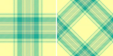 Kumaşın ekose vektör dokusu, arka plan tekstil tartan dikişsiz. Şık ev dekorasyonu için neşeli renkler girin.