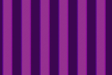 Dikey kumaş deseni, dikey çizgili arkaplan. Pembe ve mor renklerde çizgileri olmayan vektör dokusu..