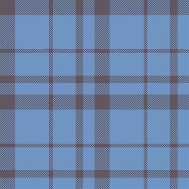 Mavi desenli ekose desenli. Kumaş dokusunu kontrol et. Vektör tekstil baskı tasarımı.
