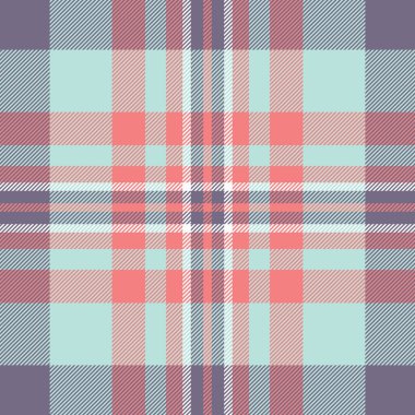 Yoğun kumaş kontrolü, iş dokusu kusursuz vektör. Yapı arkaplan ekose deseni ışık ve pastel renkte.