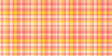 Oturma odası şablonu vektör kontrolü, fabrika dokusu ekosesiz. Tekstil kumaş katran arkaplanı kırmızı ve beyazlamış badem renginde.