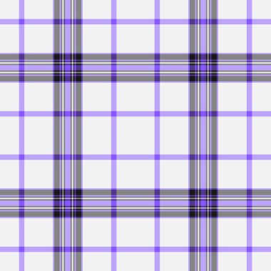 Ekose kumaş arka plan desenli, çivit ve gri renklerde tartan tekstil vektörünün dokusunu kusursuz bir şekilde kontrol et.