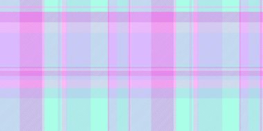 Lifli ekose şablon, takım elbise vektör arkaplanı pürüzsüz. Basit tekstil kumaşı ışık ve gök mavisi renginde..