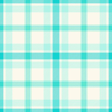 Deniz kabuğu ve açık renk arkaplan içinde dikişsiz vektör dokusu olan ekose kumaş tartanın desenini kontrol et.