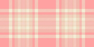 Makine şablonu vektör arkaplanı, sade dokusunu kontrol et. Uzay kumaşı ekose kumaşı ışık ve kırmızı renkte kopyala.