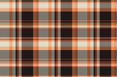 Sakin doku kusursuz kontrol, ambalaj desenli arka plan tekstili. Turuncu ve siyah renkli ekose kumaş sipariş et.