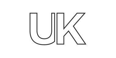 Birleşik Krallık 'ın tasarladığı Birleşik Krallık şehrinde, beyaz zemin üzerinde modern bir yazı tipi ile kalın bir tipografi içeren geometrik bir stil vektör çizimi yer almaktadır..