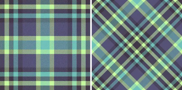 Tartan ekoseli vektörün arka plan dokusunu kusursuz tekstil kumaşıyla kontrol et. Lüks yatak takımları için koyu renklerde ayarlandı.