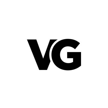 V ve G harfleri, VG logo tasarım şablonu. Şirket kimliği için asgari monogram tabanlı logotype.