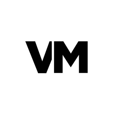 Son moda V ve M harfi, VM logo tasarım şablonu. Şirket kimliği için asgari monogram tabanlı logotype.