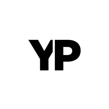 Moda harfi Y ve P, YP logo tasarım şablonu. Şirket kimliği için asgari monogram tabanlı logotype.