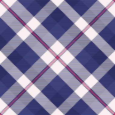 Halı dokusu tekstil, daire ekose arka plan kumaşı. Fransa kusursuz tartan desenli mavi ve lavanta rengi kontrol.