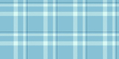 Tartan tekstilini kapatın, vektör kontrolü sorunsuz yapılıyor. Kasım desenli kumaş ekoseli arkaplan Cyan ve açık renkli.