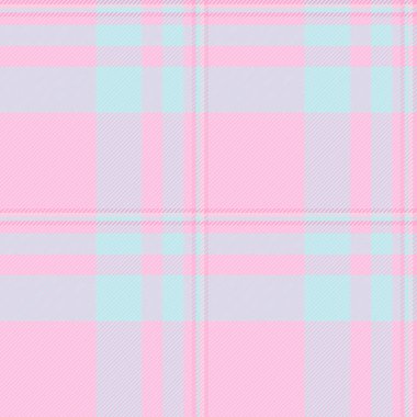 Resimli ekose arka plan kumaşı, geometrik doku vektör tekstili. İrlanda tartan desenli açık ve pembe renkte kusursuz kontrol.