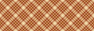 Kırışık tartan desenli, ekose kumaşlı. Kış denetimi vektör arkaplan kumaşı turuncu ve açık renk.