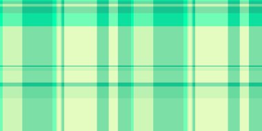 Ekosesiz vektör ekoseli, dokuma dokusunu nazikçe kontrol et. Bahçe desenli tartan arkaplan kumaşı yeşil ve açık renkli.