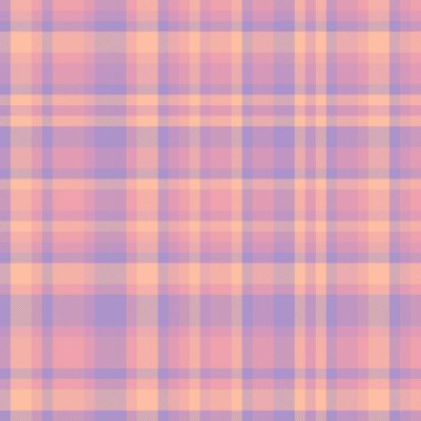 Performans kontrolü tekstil modeli, latin tartan doku vektörü. Damask arkaplan kumaşı pastel ve kırmızı renklerde pürüzsüz.