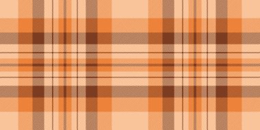 Yıldönümü dokusu dikişsiz tartan, ekose kumaş paneli. Tekstil vektör kontrol arkaplanı turuncu kolo olarak ayarlanıyor.