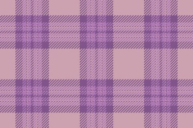 Ekoseli kumaş dokuma, kumaş dokusunu depolama. Mor ve pastel renklerde tartan arkaplan deseni düzeni.