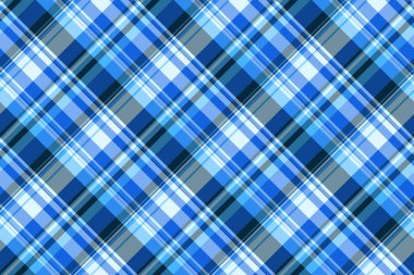 Dikdörtgen desensiz ekose kumaş. Arka plan vektörü tekstil tartan ile mavi ve cyan renklerinde..