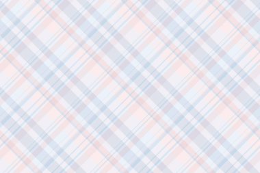 Ekose desenli beyaz ve açık renkli ekose kumaş desenli kusursuz kumaş kontrolü tekstil dokusu vektörü.