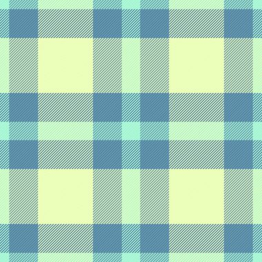 Usa vektör ekose tekstil, kırsal arkaplan kumaşı pürüzsüz. Motif tartan desen dokuyu cyan ve açık renk olarak kontrol et.