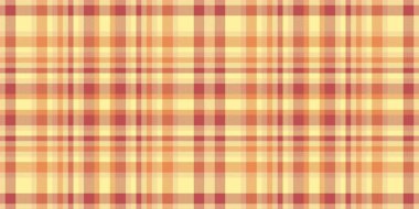 Tartan tekstil arkaplanı, bağlama dokusu, dikişsiz desen. Çoğu kişi sarı ve kehribar rengi ekose kumaşı kontrol eder.