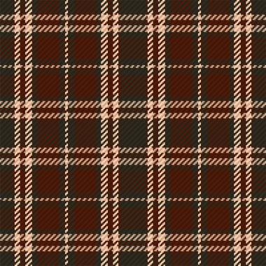 Tartan plaid pattern seamless vector background. Check plaid for flannel shirt, blanket, throw, or other modern textile design.  clipart