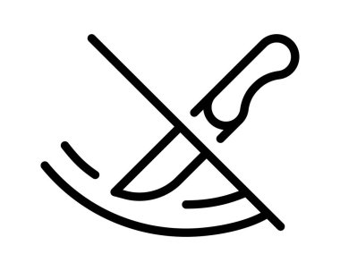 Çizilmiş yüzey simgesi. Direnç işaretini tırmala. Kırık ekran sembolü. Vektör tasarım ögesi.