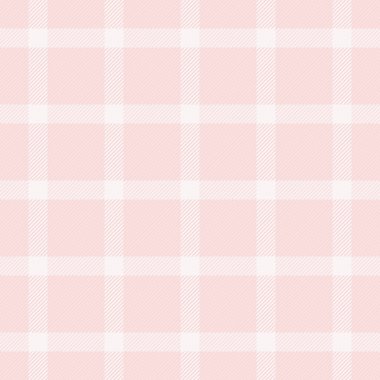 Zengin tekstil arka plan vektörü, kulüp dokusu dikişsiz tartan. Ekose kumaş şablonu açık ve beyaz renkte kontrol et.