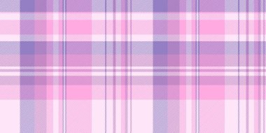 Altmışlı yılların dikişsiz kumaş kontrolü, yarım ton kumaş deseni. Açık ve pembe arkaplan ekose ekose vektörü.