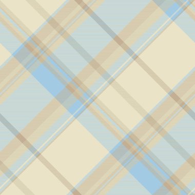 Mutlu tartan kontrol vektörü, atkısız kumaş kumaş. Halı dokusu ekoseli arka plan deseni açık ve kadife mavisi renklerde.