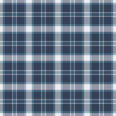 Cyan ve pastel renklerde tartan arkaplan desenli ekose kumaşın kumaşsız vektörü.