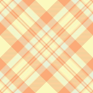 Satış vektör geçmişi, kraliyet kumaş kontrolü. Viktorya dönemi kumaşı. Ekoseli, açık ve turuncu renklerde..