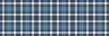 Saf ekose kumaş deseni, minimalist kusursuz kontrol geçmişi. Cyan ve mavi renkli tartan tekstil dokuma vektörü.