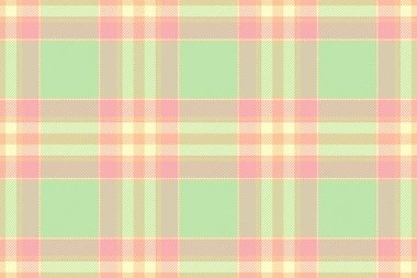 Açık ve turuncu renklerde kusursuz kumaş kontrollü tekstil desenli tartan arkaplan vektörü.