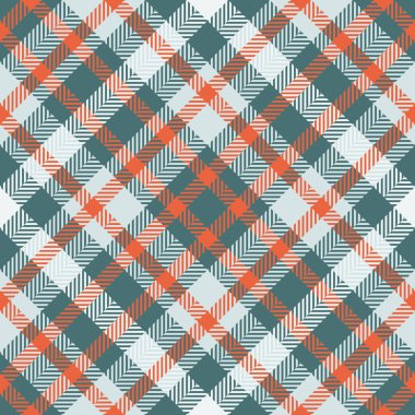 Arkaplan desenli beyaz ve cyan renklerinde tartan ekoseli pürüzsüz vektör dokusunu kontrol et.