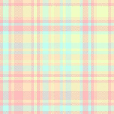 Poster tartan desenli kontrol, nostaljisi olmayan ekose vektör. Gündüz kumaş tekstil arkaplan dokusu ışık ve bisque renklerinde.