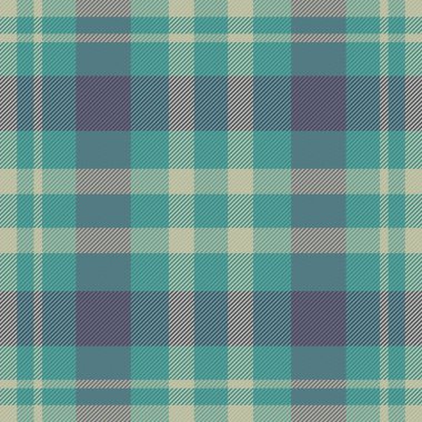 Derin arkaplan desenli, menü vektör tartan tekstil. Resim dokusu pastel ve deniz mavisi renginde ekose kumaş kontrolü.