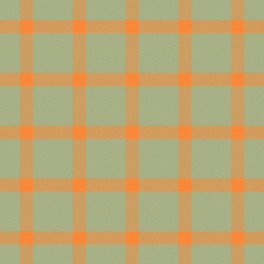 Erkek desenli arka plan tekstili, duygusuz kumaş taşıyıcısı. Tartan desenini pastel ve turuncu renkte sakla.