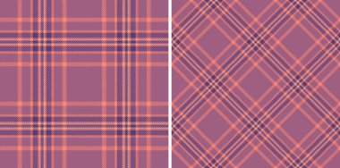 Ekose vektör kumaşlı, tartan arkaplan dokusunun kusursuz tekstil deseni. Süslü ipek bandın yaratıcı kullanımı için gün batımı renklerini ayarla.
