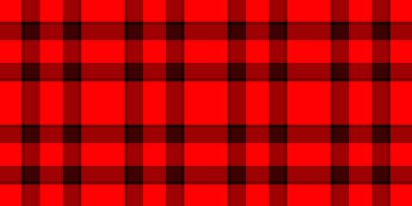İpek kontrol tekstil geçmişi, panço dikişsiz kumaş tartan. Kırmızı ve kestane rengi ekose desen vektörü.