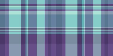 Tasarımcı dokusu, kadife kumaş kontrolü. Pastel ve menekşe renginde kusursuz ekose vektör.