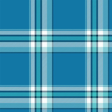 Mavi desenli ekose desenli. Kumaş dokusunu kontrol et. Vektör tekstil baskı tasarımı.