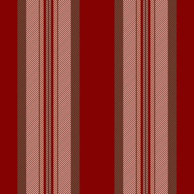 Rastgele arka plan vektör çizgileri, tekstil kumaş dokusu. Bordo ve papaya kırbaç renginde çizgili dikey desen dik.