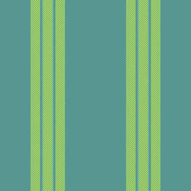 Özdeşlik dokusu vektör çizgisi, karmaşık çizgiler, kusursuz desen. İğrenç tekstil dikey arkaplan kumaşı, gök mavisi ve limon rengi..