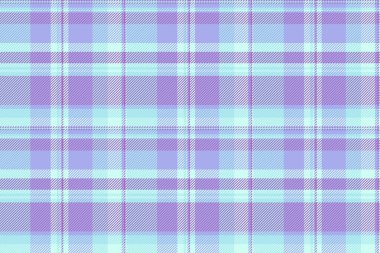 El yapımı desen kusursuz, periyodik kumaş kontrol vektörü. Arkaplan resimleme tekstil ekoseli açık ve mor renkli tartan.