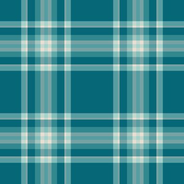 Cyan ve pastel renklerde desensiz ekoseli vektör dokusunun tartan arkaplan dokusu.